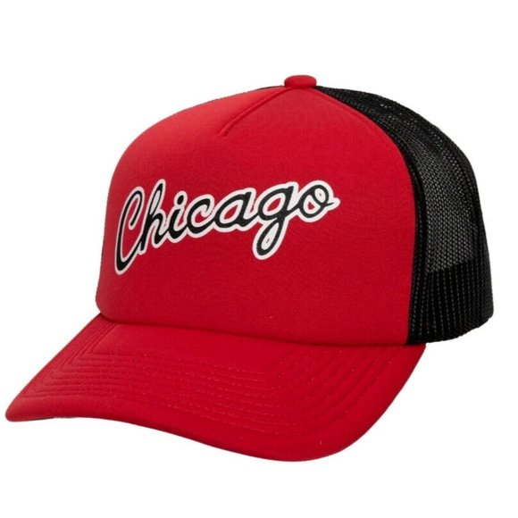 Mitchell & Ness NBA Chicago Bulls HWC Cap Jersey Hook Trucker Hat Snapback - Picture 1 of 11